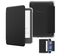 MoKo Funda Magnética Desmontable para Kindle(11ª Gen-2024/2022) 6 Pulgada,Funda Trasera Ultratransparente Resistente a los arañazos Ligera Cubierta Protectora con Auto Sueño/Estela, Denim Negro