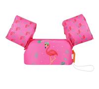 MoKo Manguitos Flotadores de Natación, Chaleco Sin Inflación para Natación con Patrón Lindo, Dispositivo de Entrenamiento para Niños en Piscina Playa Parque Acuático, Magenta & Flamenco