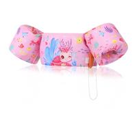 MoKo Manguitos Flotadores de Natación, Chaleco Sin Inflación para Natación con Patrón Lindo, Dispositivo de Entrenamiento para Niños en Piscina Playa Parque Acuático, Tortuga Rosa