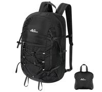 MoKo Mochila de Senderismo, 40L Mochila de Camping de Gran Capacidad con múltiples Bolsillos, Resistente al desgarro Mochila de Viaje para Hombres Mujeres, Mochila de Senderismo Empacable, Negro