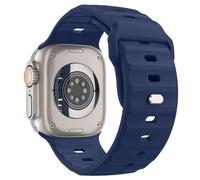 MoKo Ocean Correa para Apple Watch Ultra2 49mm 46mm 45mm 44mm 42mm para Hombres y Mujeres,Silicona Pulsera Deportiva Correa para iWatch Serie 10 9 8 7 6 5 4 3 SE Ultra2, Azul medianoche