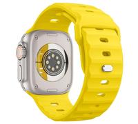 MoKo Ocean Correa para Apple Watch Ultra2 49mm 46mm 45mm 44mm 42mm para Hombres y Mujeres,Silicona Pulsera Deportiva Correa para iWatch Serie 10 9 8 7 6 5 4 3 SE Ultra2,Amarillo