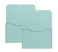 MoKo Organizador Portarchivos Magnético, 2 PZS Caja de Almacenamiento Impermeable para A4 Revista Documento Bolígrafos Útiles Escolares, Soporte de Marcador para Oficina, Verde
