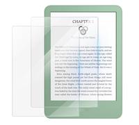 MoKo Pack de 2 Protectores de Pantalla Cristal Templado para 6 Pulgadas Kindle Basic Kindle 11ª Generación 2024/2022 y Kobo Clara, Antiburbujas, Dureza 9H, Alta Definición, Compatible con Fundas