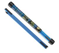 MoKo Palos de Alineación Golf, 2 Piezas Varillas de Prática Plegables 3 Secciones Fibra de Vidrio, Indicador Entrenador de Swing Ayuda Práctica 122cm para Principiantes Golfista, Azul