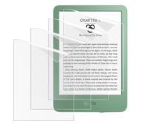 MoKo Paquete de 4 Protectores de Pantalla Antirreflejos para All-New Kindle Básico Kindle 6" 11ª Gen 2024/2022, Kobo Clara BW y Clara Color, Película Protectora Mate PET de Cobertura Completa Matcha