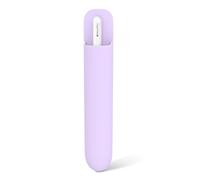 MoKo Porta lápices, Funda Protectora de Silicona Adhesiva Compatible con Apple Pencil Pro / (USB-C) / 1.ª / 2.ª Gén, Accesorios para Lápices de Tamaño Similar, Lavanda Púrpura
