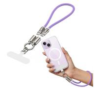 MoKo Pulsera de Muñeca Cable USB C, PD240W USB-C a USB-C, Antirrobo para iPhone 17 16, Samsung S26 S25 Ultra/FE, Teléfonos Android, Uso Diario y Exterior (Morado/0.98ft)