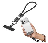 MoKo Pulsera de Muñeca Cable USB C, PD240W USB-C a USB-C, Antirrobo para iPhone 17 16, Samsung S26 S25 Ultra/FE, Teléfonos Android, Uso Diario y Exterior (Negro/0.98ft)