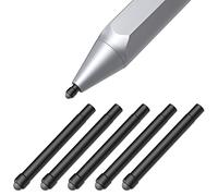 MoKo Punta de Pen para Surface Pen, Compatible con Surface Pro 2017 Pen(Model 1776)/Surface Pro 4 Pen, 5 PZS HB Puntas de Lápiz Reemplazable de Goma Flexible para Stylus Pen