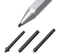 MoKo Punta de Pen para Surface Pen Set de 3(HB/2H/H), Compatible con Surface Pro 2017 Pen(Modelo 1776)/Surface Pro 4 Pen, Punta de Lápiz Reemplazable de Goma Flexible para Stylus Pen