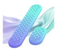 MoKo Reposamuñecas Ergonómico para Teclado y Ratón de Ordenador con Espuma Suave con Memoria, Aliviar el Dolor al Teclear, para Oficina, Trabajo, Juegos, Portátil, Gradiente Violeta Verde