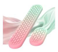 MoKo Reposamuñecas Ergonómico para Teclado y Ratón de Ordenador con Espuma Suave con Memoria, Aliviar el Dolor al Teclear, para Oficina, Trabajo, Juegos, Portátil, Gradiente Rojo Verde
