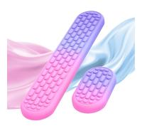 MoKo Reposamuñecas Ergonómico para Teclado y Ratón de Ordenador con Espuma Suave con Memoria, Aliviar el Dolor al Teclear, para Oficina, Trabajo, Juegos, Portátil, Gradiente Rosa Morado