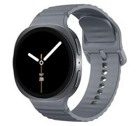 MoKo Silicona Correa para Samsung Galaxy Watch 8 Correa 40mm 44mm/Galaxy Watch 8 Classic 46mm, Strap Deportiva Suave e Impermeable para Mujer Hombre, Gris Espacial