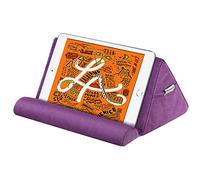 MoKo Soporte de Almohada para Tableta, Compatible con iPad Air 5/4/3, iPad 10.2 2022, iPad Pro 11/10.5/9.7, Mini 5, Galaxy Tab S9/S9+/ S6/S7，Soporte de Algodón hasta 11" - UVA Púrpera