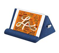 MoKo Soporte de Almohada para Tableta, Compatible con iPad Air 5/4/3, iPad 10.2 2022, iPad Pro 11/10.5/9.7, Mini 5, Galaxy Tab S9/S9+/ S6/S7，Soporte de Algodón hasta 11" - Azul Mariano