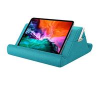 MoKo Soporte de Almohada para Tableta, iPad Multi-ángulo Portátil de Lectura Holder Compatible con iPad Air 5 10.9, iPad Mini 6/8ª 10.2/Air 4 10.9/Pro 12.9 2022, Galaxy Tab S9/S9+, Azul Marino