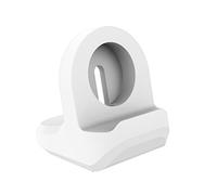MoKo Soporte de Cargador Compatible con Samsung Galaxy Watch 4/4 Classic/Galaxy Watch 3/Galaxy Watch Active 1/2, Soporte de Carga Portátil de Silicona Antideslizante Base - Blanco