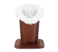 MoKo Soporte para Anteojos, Moderno Velvet Felpa Forrado de Cuero de La PU Soporte Magnético Anti-rasguños Holder Protector para Gafas y Gafas del Sol - Marrón