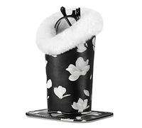 MoKo Soporte para Anteojos, Moderno Velvet Felpa Forrado de Cuero de La PU Soporte Magnético Anti-rasguños Holder Protector para Gafas y Gafas del Sol - Magnolia