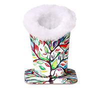 MoKo Soporte para gafas de sol, organizador de funda, soporte para gafas, estuche antiarañazos, funda de terciopelo moderno, forro de piel sintética, Árbol de Suerte