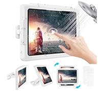 MoKo Soporte para Tablet de Ducha, Caja Elástica Impermeable para iPad y Todos los Dispositivos de hasta 11", Soporte de Pared para Tablet con Rotación 360º, Pantalla Táctil Antivaho para Baño Cocina