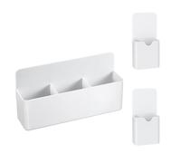 MoKo Soportes Magnéticos para Rotuladores de Borrado en Seco, 3 PZS Organizador Magnético Caja Almacenamiento Magnética para Nevera, Pizarra Blanca, Taquilla y Superficies Metálicas Magnéticas, Blanco