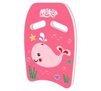 MoKo Tabla de Natación de PE con Patrón de Dibujos Animados, Tablero Flotante para Entrenamiento de Natación, Herramienta Segura de Aprendizaje para Deportes acuáticos Niños, Ballena Rosa