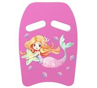 MoKo Tabla de Natación de PE con Patrón de Dibujos Animados, Tablero Flotante para Entrenamiento de Natación, Herramienta Segura de Aprendizaje para Deportes acuáticos Niños, Sirena con Estrella Rosa