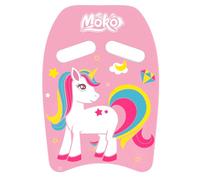 MoKo Tabla de Natación de PE con Patrón de Dibujos Animados, Tablero Flotante para Entrenamiento de Natación, Herramienta Segura de Aprendizaje para Deportes acuáticos Niños, Rosado Unicornio