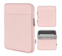 MoKo Tablet Sleeve Compatible con Kindle Colorsoft, Kindle Paperwhite 12th Gen 2024, Kindle 2024-2016, Funda de Transporte Portátil para Tablet con Bolsillos Dobles y Soporte para Bolígrafo, Rosa
