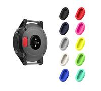 MoKo - Tapones Antipolvo de Silicona compatibles con Garmin Fenix 8/E/7/7S/7X/6/6S/6X/5/5S/5X/Vivoactive 6/53/4/Forerunner 45/745/945/Venu 2/Instinct/3, protección del Puerto de Carga