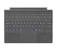 MoKo Teclado Francés Compatible con Microsoft Surface Pro 7 Plus/Pro 7/Pro 6/Pro 5/Pro 4/Pro 3, Teclado Bluetooth AZERTY con Pivote Rotativo Delgado, Batería de Litio Integrada, Gris Granuloso