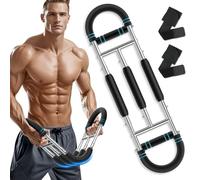 MoKo Twister Armtrainer, Ejercitador de Brazo Ajustable 60-170 lbs, Equipo de Entrenamiento de Pecho para Mejorar Músculo del Cuerpo, Entrenador de Fuerza para Brazos Muñequeras