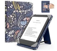 MoKo Universal Funda para 6 Pulgadas Kindle eReaders y Tabletas, Kindle/Kobo Clara/Tolino/Pocketook/Sony E-Book Tablet, Funda Liviana Tipo Folio con Correa de Mano y Soporte, Noche Azul