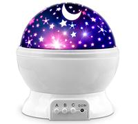 MOKOQI Proyector de luces nocturnas para niños, regalos para niños de 1 a 4 a 6 a 14 años, luces de habitación para niños, estrellas que brillan en la oscuridad y la luna pueden hacer que el niño