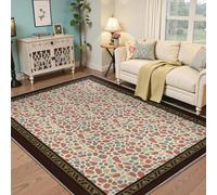 MOKOSAISE Alfombra Boho Lavable 80x150cm para Tocador Lavandería Cocina Patrón de Piedras de Masaje Coloridas Alfombra Antideslizante de Pila Baja para Estudio en Casa Dormitorio