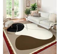 MOKOSAISE Alfombra de Estilo nórdico Lavable para el salón 240x340cm Alfombra con patrón geométrico Abstracto Bohemio para Entrada Dormitorio Comedor Estudio de Oficina