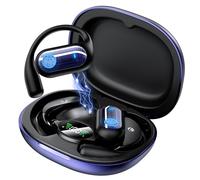 Mokseev AI Live Translation Earbuds Bluetooth 6.1 Sport Open Ear | Traductor de 198 idiomas, 4 en 1, modo inteligente, pantalla táctil, auriculares en tiempo real, aptos para viajes, negocios