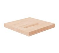 Mokuyard - Cubierta protectora de repuesto para mesa cuadrada de 40 x 40 x 4 cm, madera maciza de roble sin tratar, borde pulido plano
