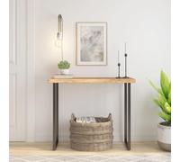 Mokuyard - Cubierta protectora de repuesto rectangular de 100 x 40 x 3,8 cm, madera maciza de acacia, borde plano, pulido, para cocina, comedor, mesa de comedor