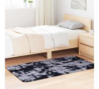 Mokuyary Alfombra Shaggy de pelo largo NAVARRA gris oscuro 80 x 150 cm, alfombra antideslizante para sala de estar, dormitorio, cocina, comedor, pasillos