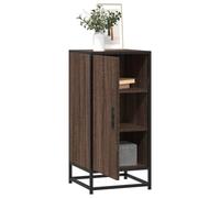 Mokuyary Aparador marrón aspecto roble 35,5 x 35 x 76 cm material madera metal buffet armario armario cocina aparador dormitorio alto para cocina sala comedor pasillo dormitorio