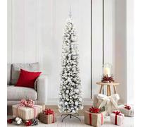 Mokuyary Árbol de Navidad artificial de pino con 300 luces LED con soporte, color verde, 180 cm, fácil montaje, salón, fiesta, tipo 8