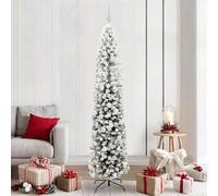 Mokuyary Árbol de Navidad artificial de pino con 300 luces LED con soporte, color verde, 210 cm, fácil montaje, salón, fiesta, tipo 1