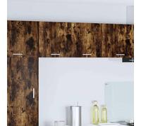 Mokuyary Armario colgante 2 unidades roble ahumado y blanco 40 x 31 x 40 cm armarios de pared de cocina, armarios de pared de baño modelo 2 x armarios colgantes (1 puerta) 40 cm de ancho y 40 cm de