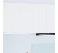 Mokuyary Armario colgante con almacenamiento, color blanco, 50 x 31 x 80 cm, madera de cocina, armario de pared de baño, modelo 1 armario colgante (1 puerta), 50 cm de ancho y 80 cm de alto