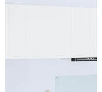 Mokuyary Armario colgante con almacenamiento, color blanco, 80 x 31 x 80 cm, madera de cocina, armario de pared de baño, modelo 1 armario colgante (2 puertas) 80 cm de ancho x 80 cm de alto