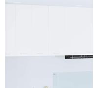 Mokuyary Armario colgante con puerta, 2 unidades, color blanco, 30 x 31 x 80 cm, madera de madera, armarios de pared de baño, modelo 2 x armarios colgantes (1 puerta), 30 cm de ancho y 80 cm de alto